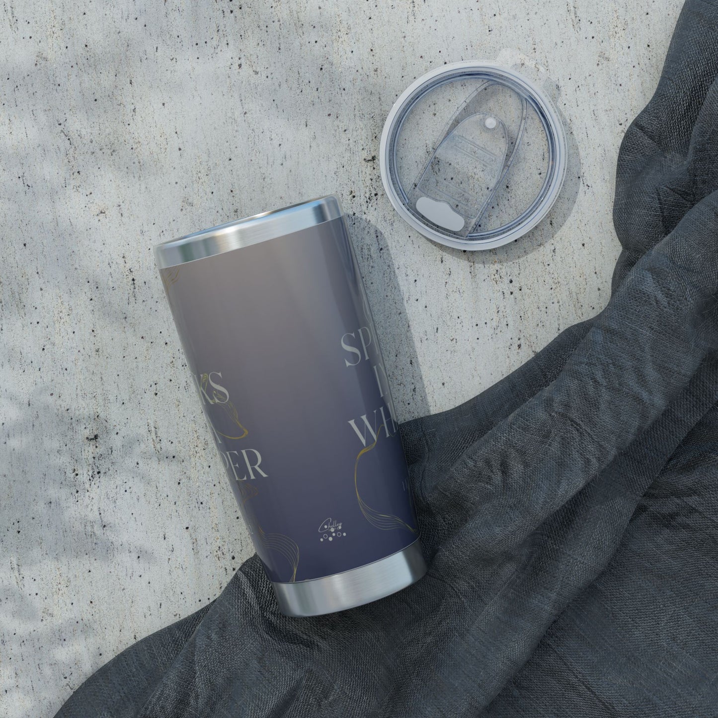 He Speaks in a Whisper | 1 Kings 19:12 Christian Tumbler | 20oz Tumbler