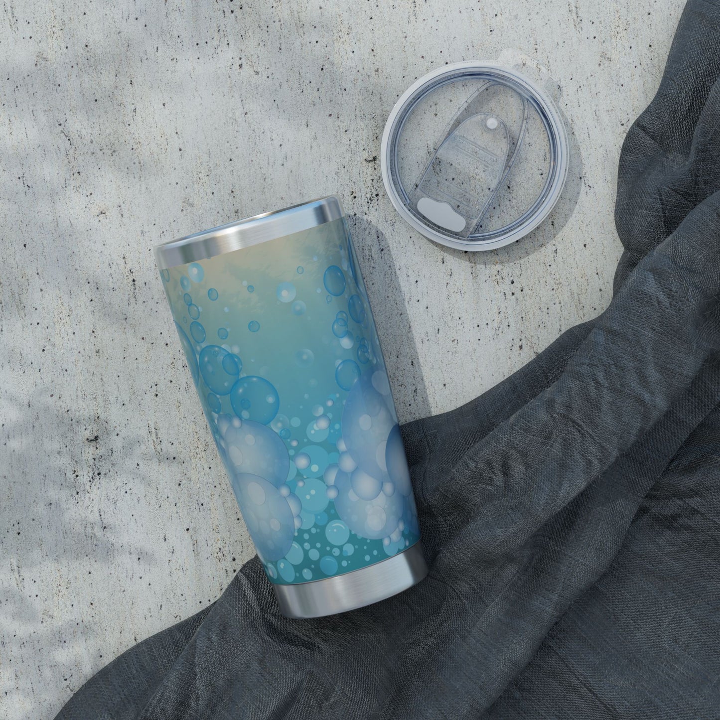 Water Bubble Bliss – Sunset Drift | 20oz Tumbler (Effortless Calm Collection)