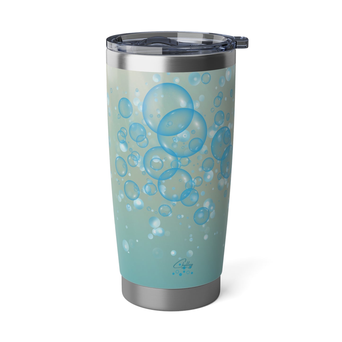 Water Bubble Bliss – Amber Coast | 20oz Tumbler (Effortless Calm Collection)
