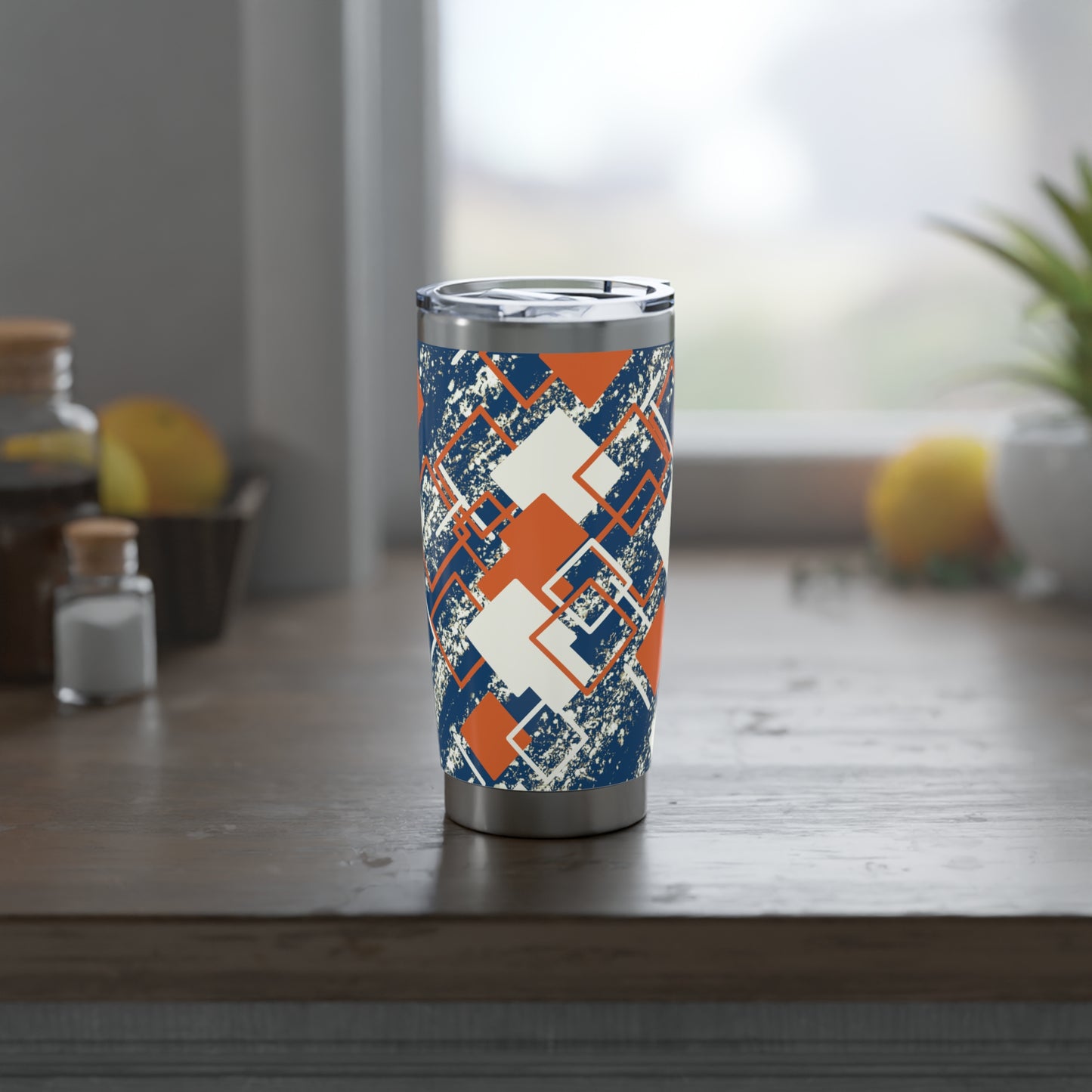 Autumn Days- Autumn Grid Modern Abstract Fall Tumbler