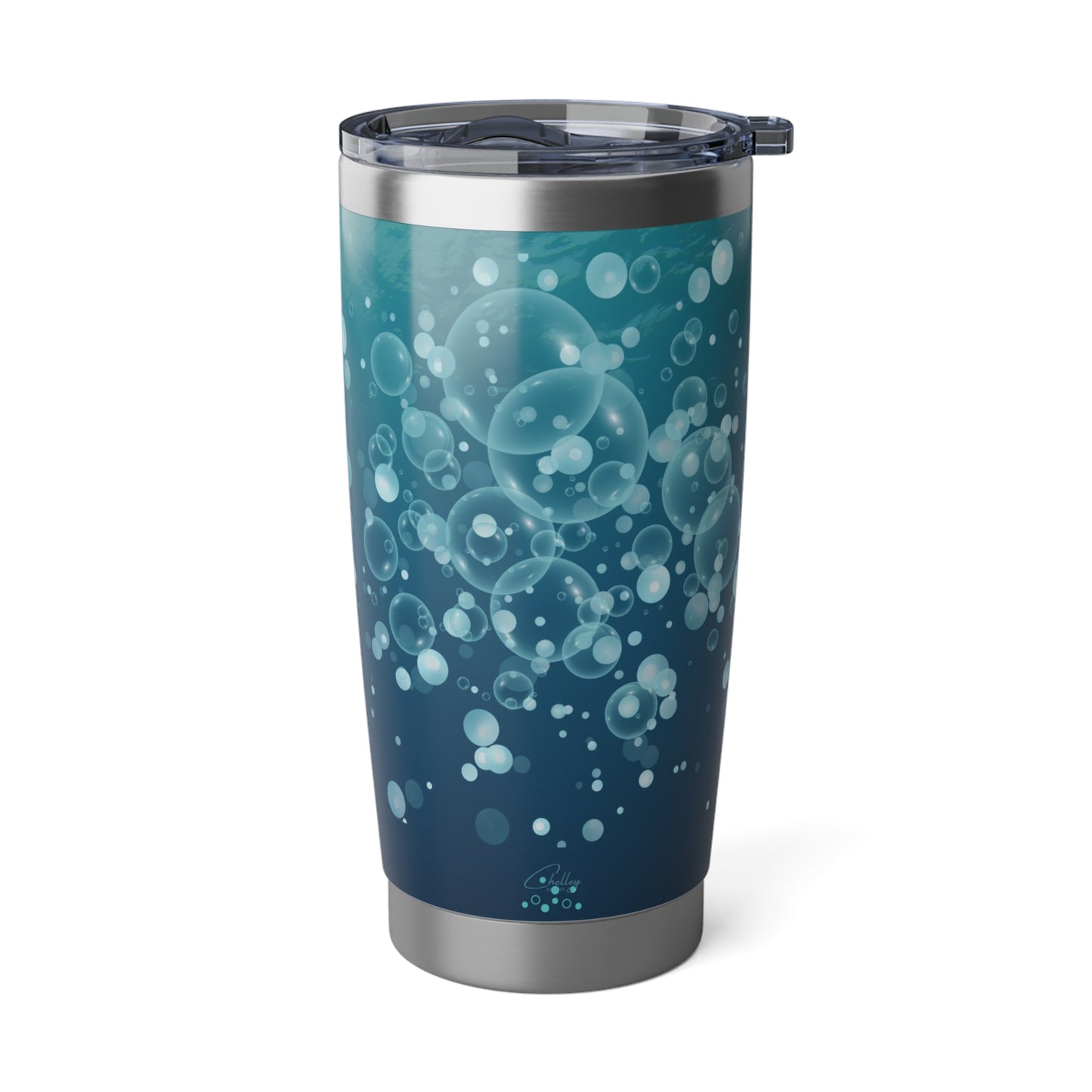 Water Bubble Bliss – Icy Depths | 20oz Tumbler (Effortless Calm Collection)