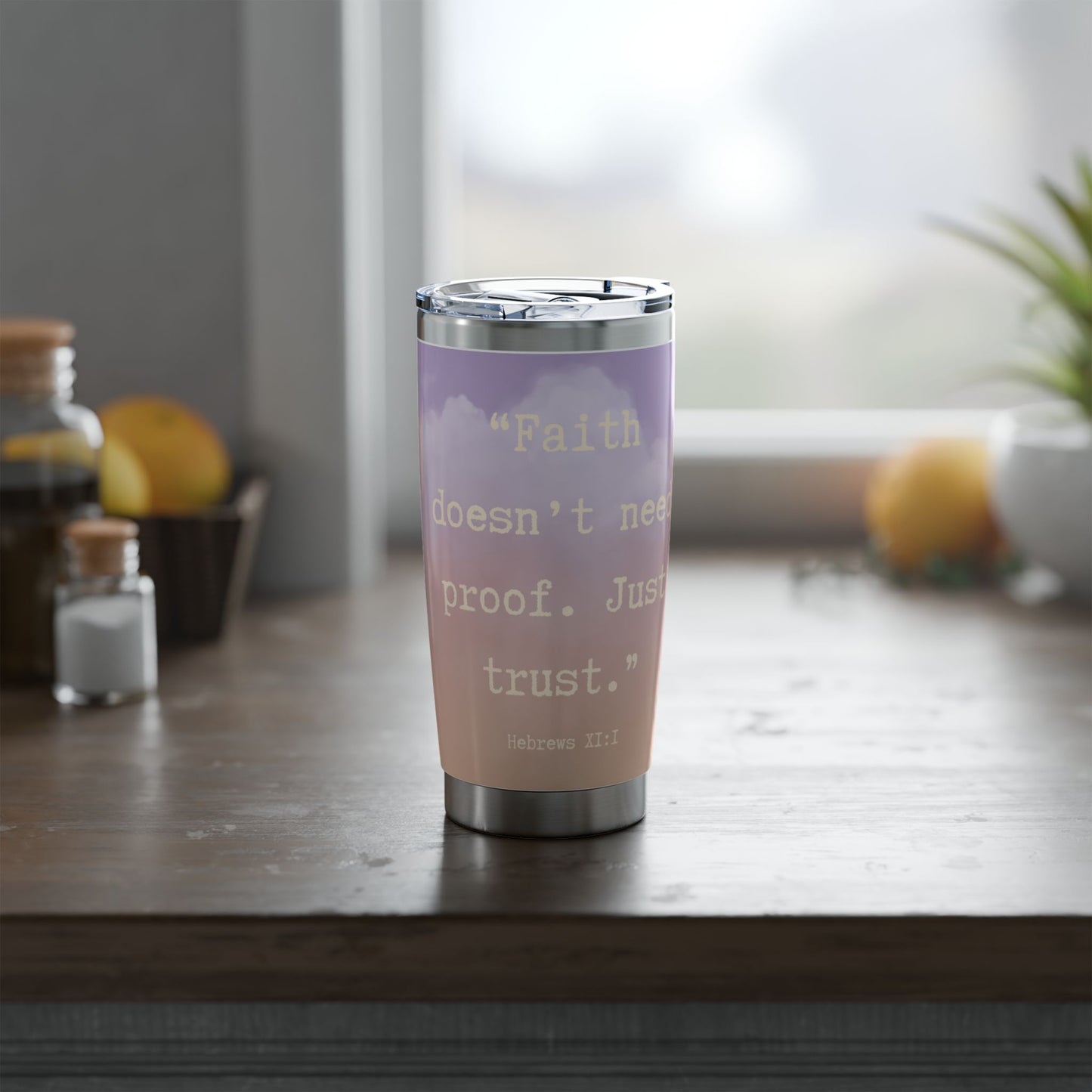 Quiet Assurance | Soft Clouds & Faith 20oz Tumbler