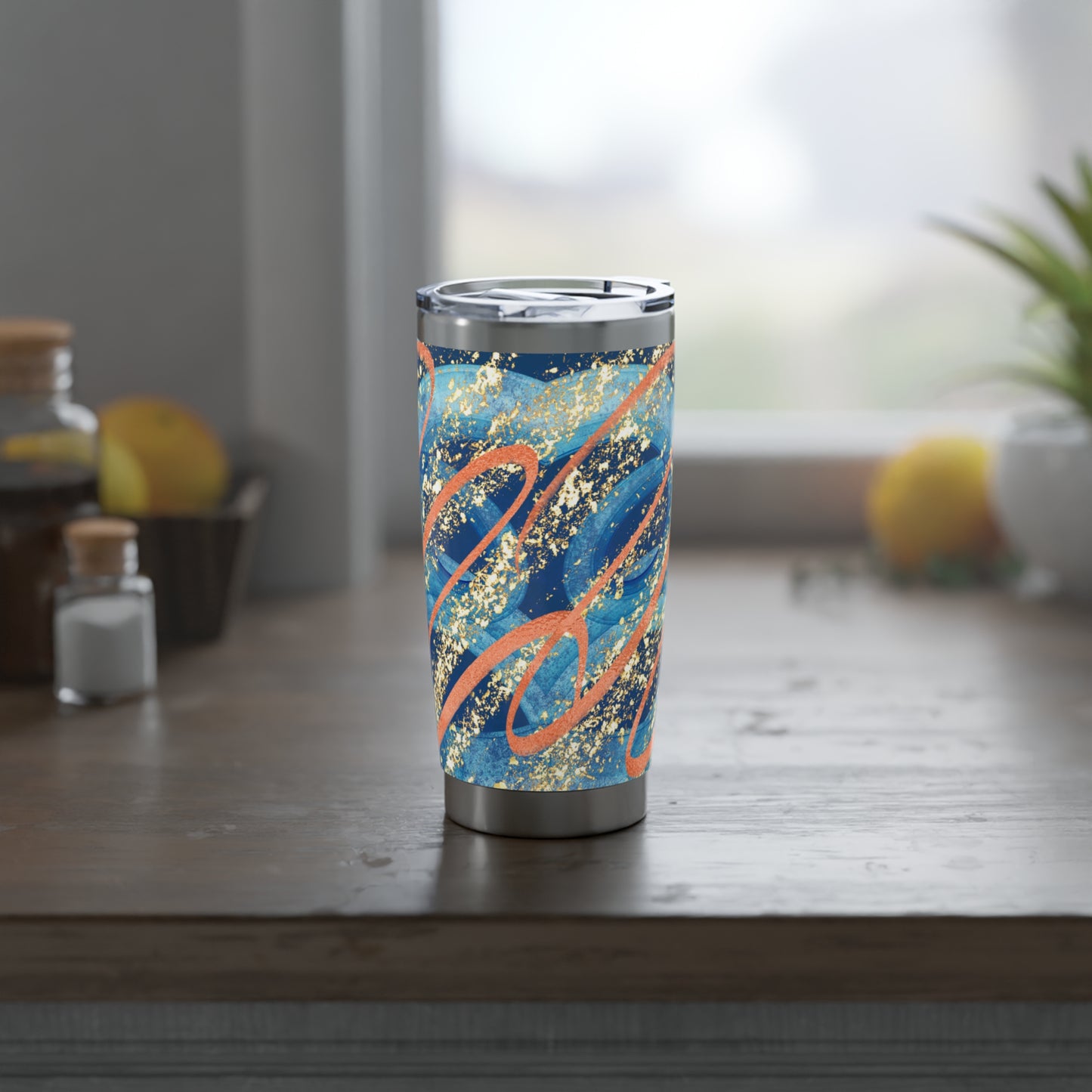 Autumn Days - Autumn Pulse Modern Abstract Fall Tumbler