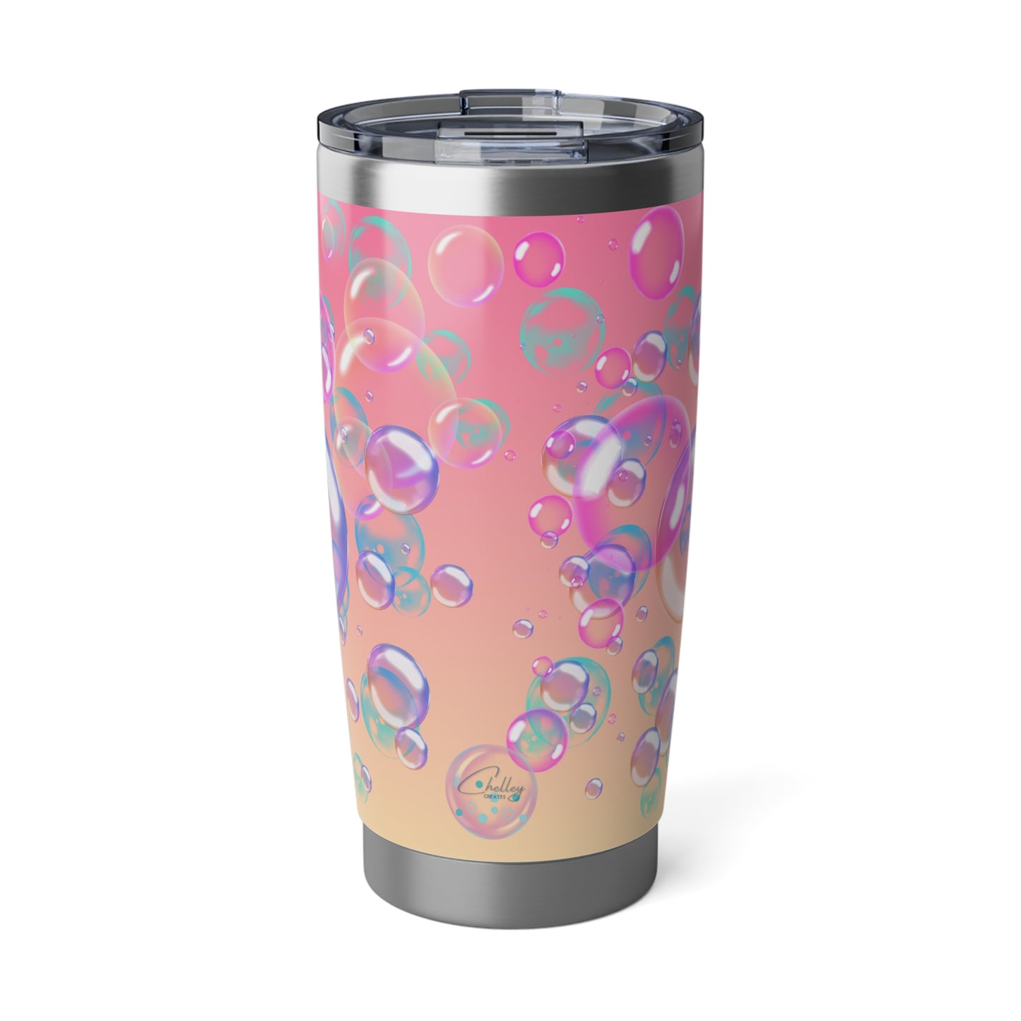 Air Bubble Bliss – Amber Drift | 20oz Tumbler (Effortless Calm Collection)