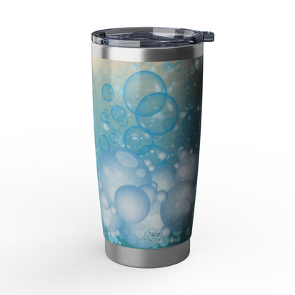 Water Bubble Bliss – Sunset Drift | 20oz Tumbler (Effortless Calm Collection)