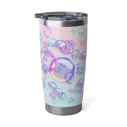 Air Bubble Bliss – Blush Horizon | 20oz Tumbler (Effortless Calm Collection)