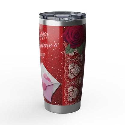 Happy Valentine's Day | Rose & Love Letter 20oz Tumbler