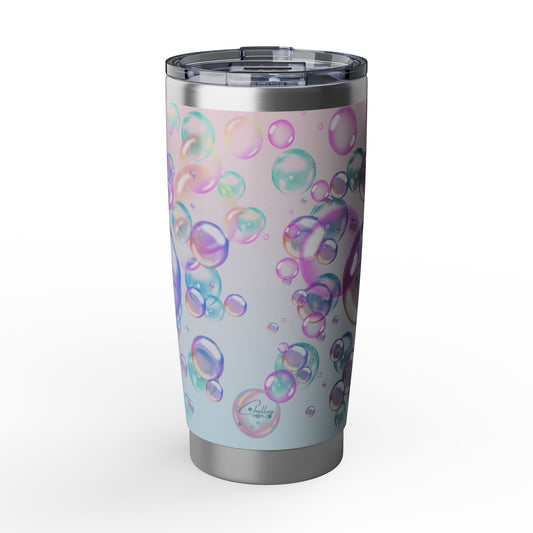 Air Bubble Bliss – Blush Horizon | 20oz Tumbler