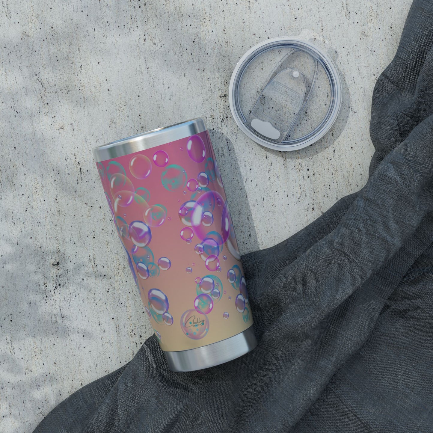 Air Bubble Bliss – Amber Drift | 20oz Tumbler