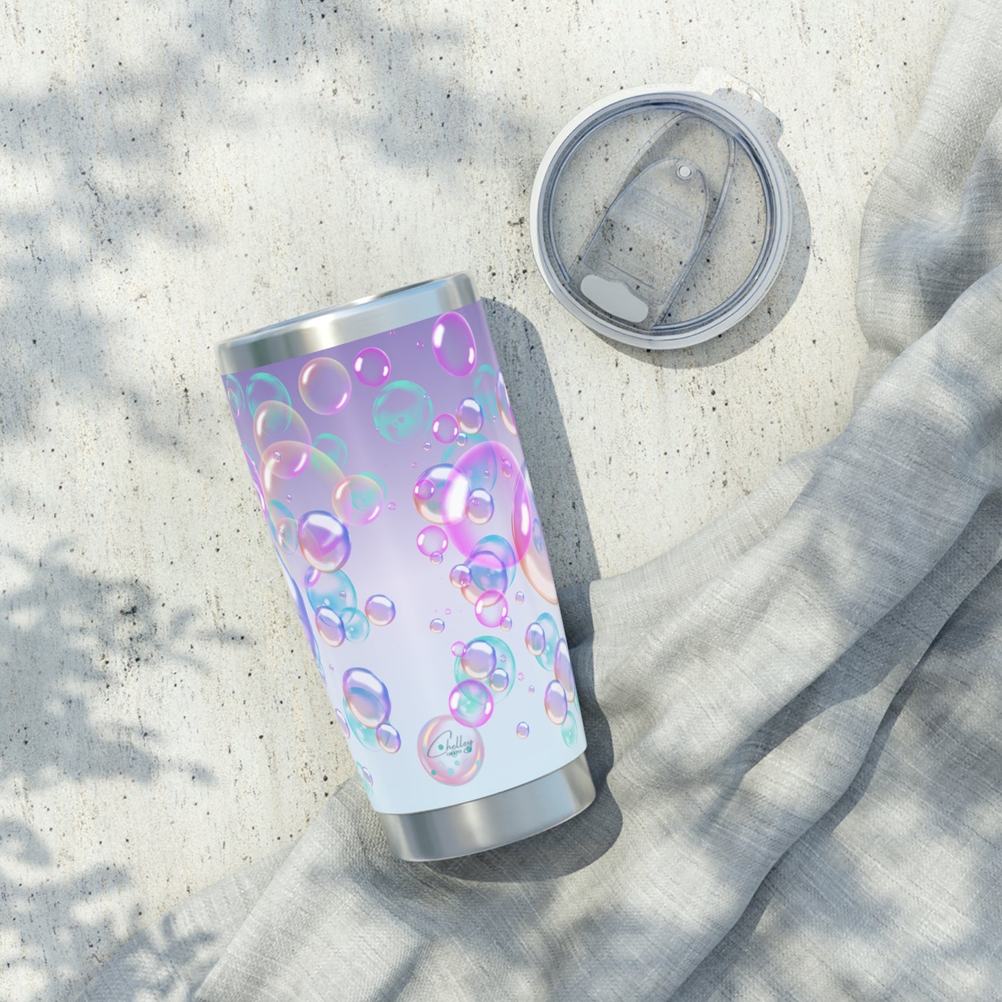 Air Bubble Bliss – Twilight Haze | 20oz Tumbler (Effortless Calm Collection)