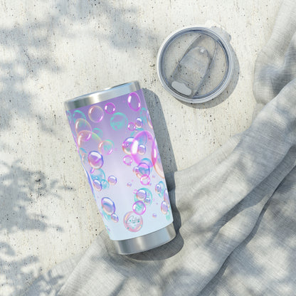 Air Bubble Bliss – Twilight Haze | 20oz Tumbler (Effortless Calm Collection)