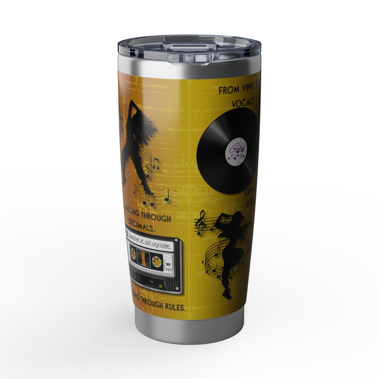 Rhythm & Rebellion | 20oz Music & Dance Tumbler