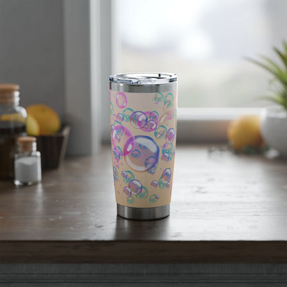 Air Bubble Bliss – Peachlight Drift | 20oz Tumbler