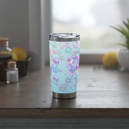 Air Bubble Bliss – Cerulean Rise | 20oz Tumbler (Effortless Calm Collection)