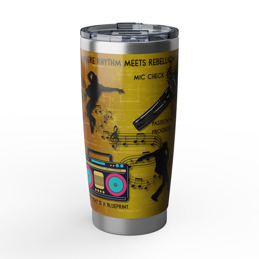 Rhythm & Rebellion | 20oz Music & Dance Tumbler