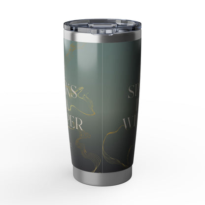 He Speaks in a Whisper | 1 Kings 19:12 Christian Tumbler | 20oz Tumbler