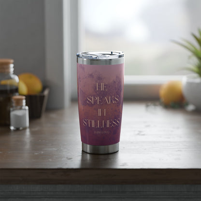 Faith in Stillness (Coral/Purple) – A 1 Kings 19:12 Series