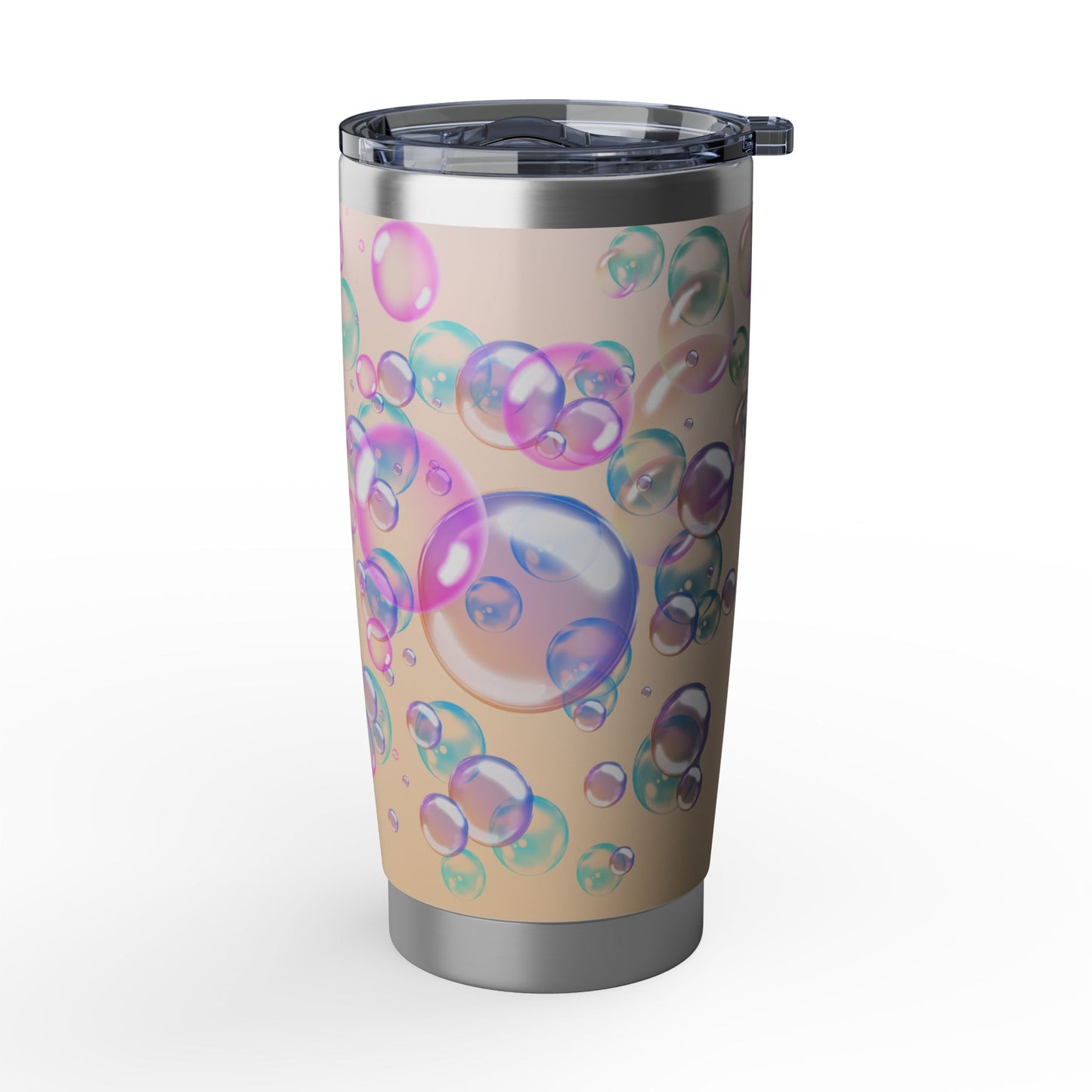 Air Bubble Bliss – Peachlight Drift | 20oz Tumbler