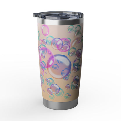 Air Bubble Bliss – Peachlight Drift | 20oz Tumbler