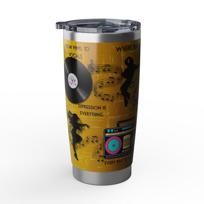 Rhythm & Rebellion | 20oz Music & Dance Tumbler