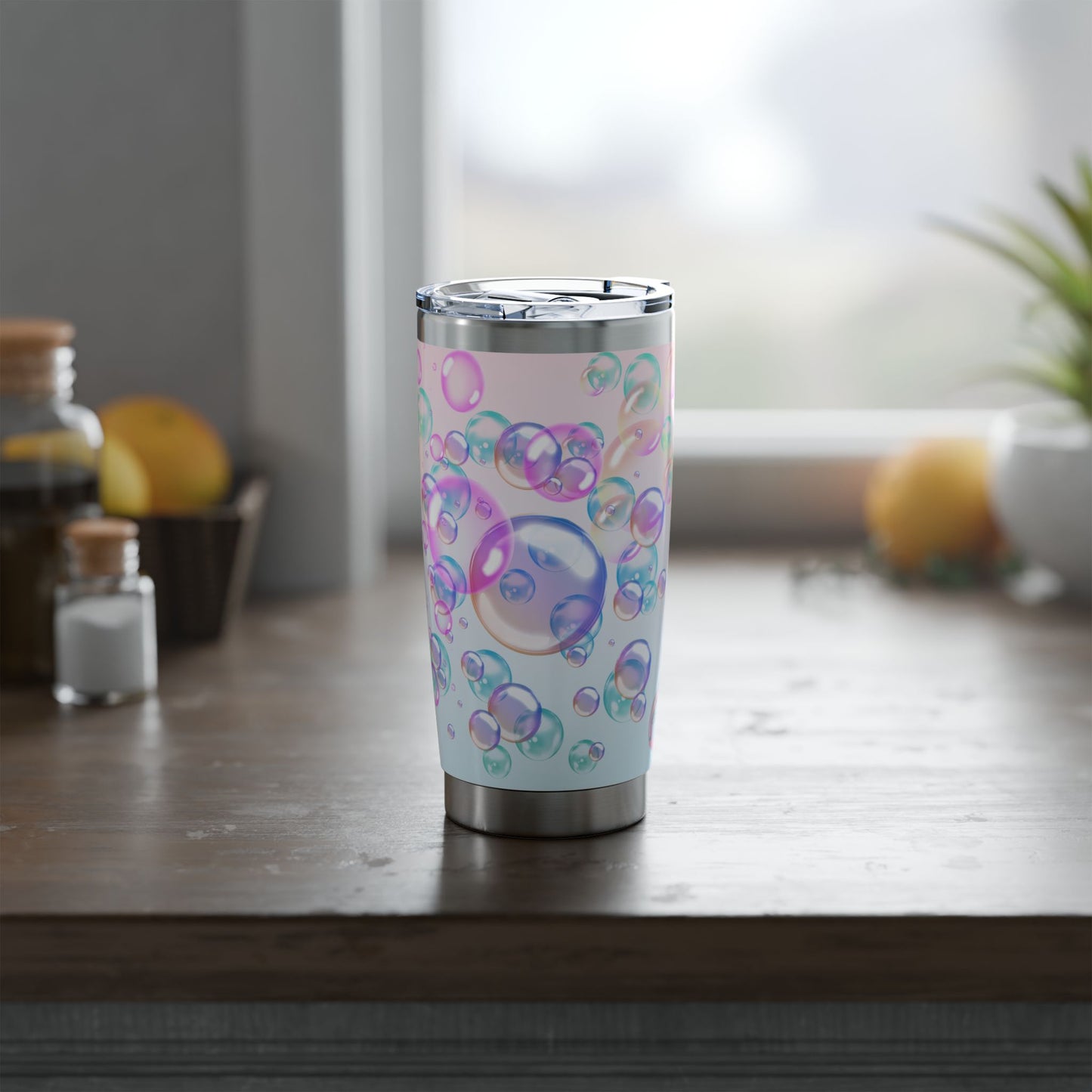 Air Bubble Bliss – Blush Horizon | 20oz Tumbler