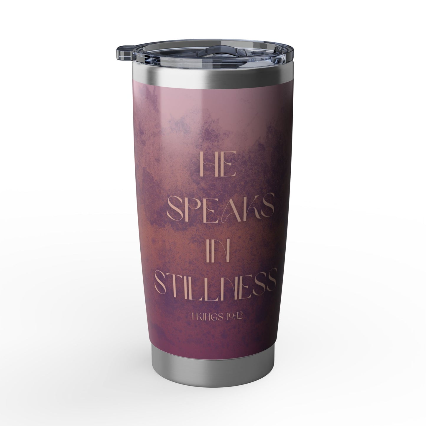 Faith in Stillness (Coral/Purple) – A 1 Kings 19:12 Series