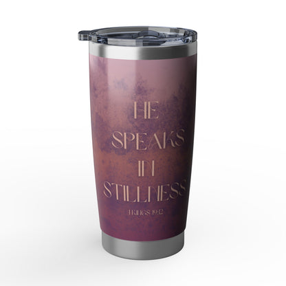 Faith in Stillness (Coral/Purple) – A 1 Kings 19:12 Series