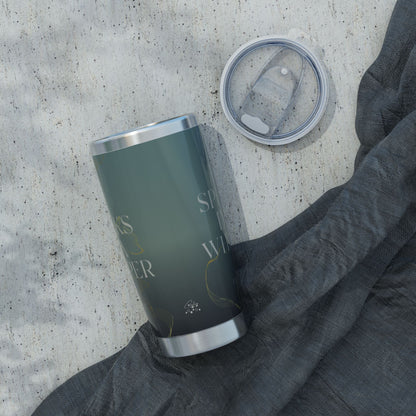 He Speaks in a Whisper | 1 Kings 19:12 Christian Tumbler | 20oz Tumbler