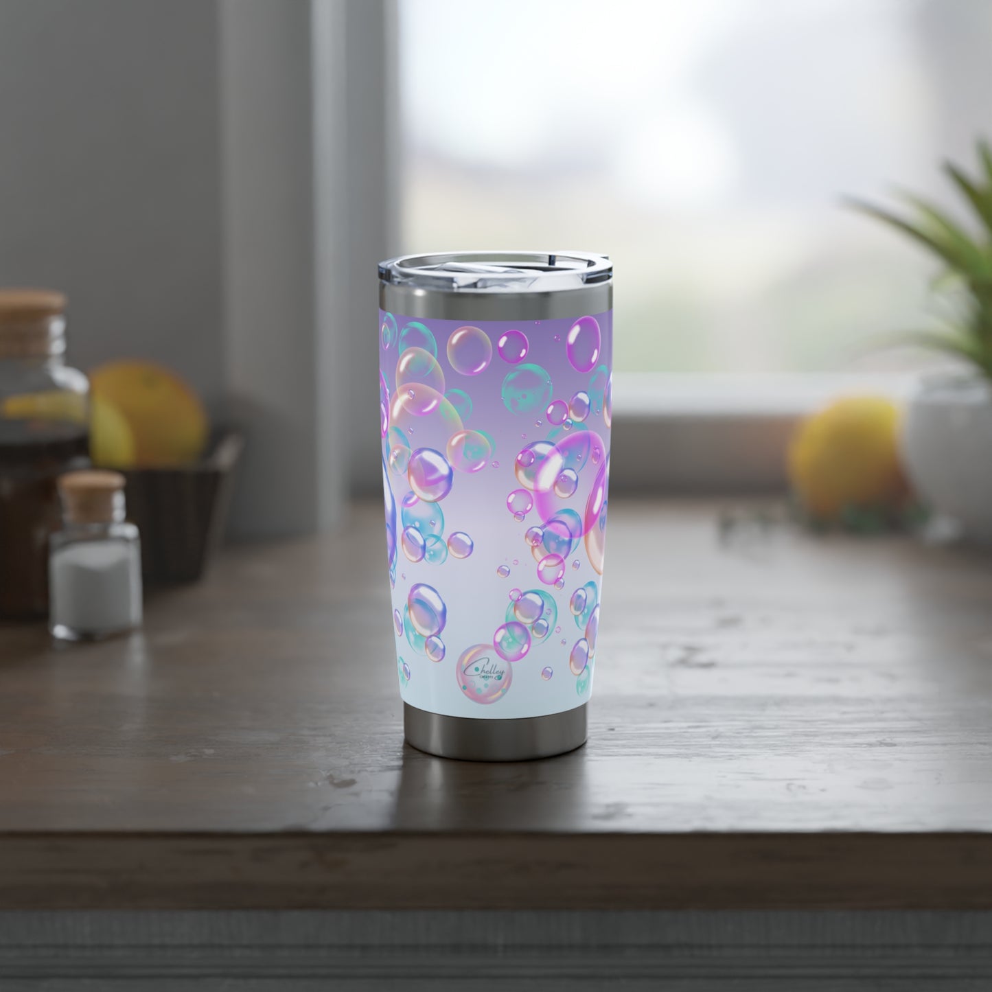 Air Bubble Bliss – Twilight Haze | 20oz Tumbler (Effortless Calm Collection)