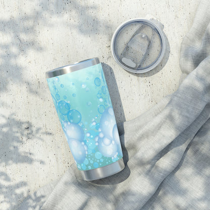 Water Bubble Bliss – Calm Mint | 20oz Tumbler (Effortless Calm Collection)