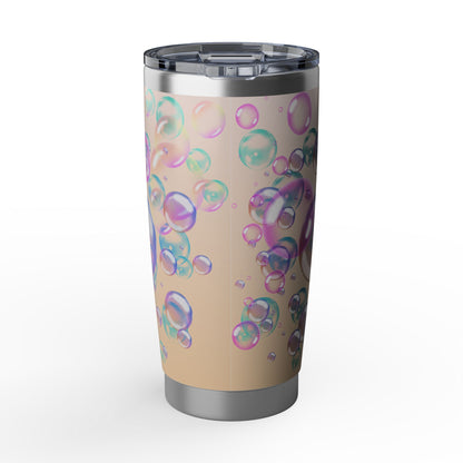 Air Bubble Bliss – Peachlight Drift | 20oz Tumbler