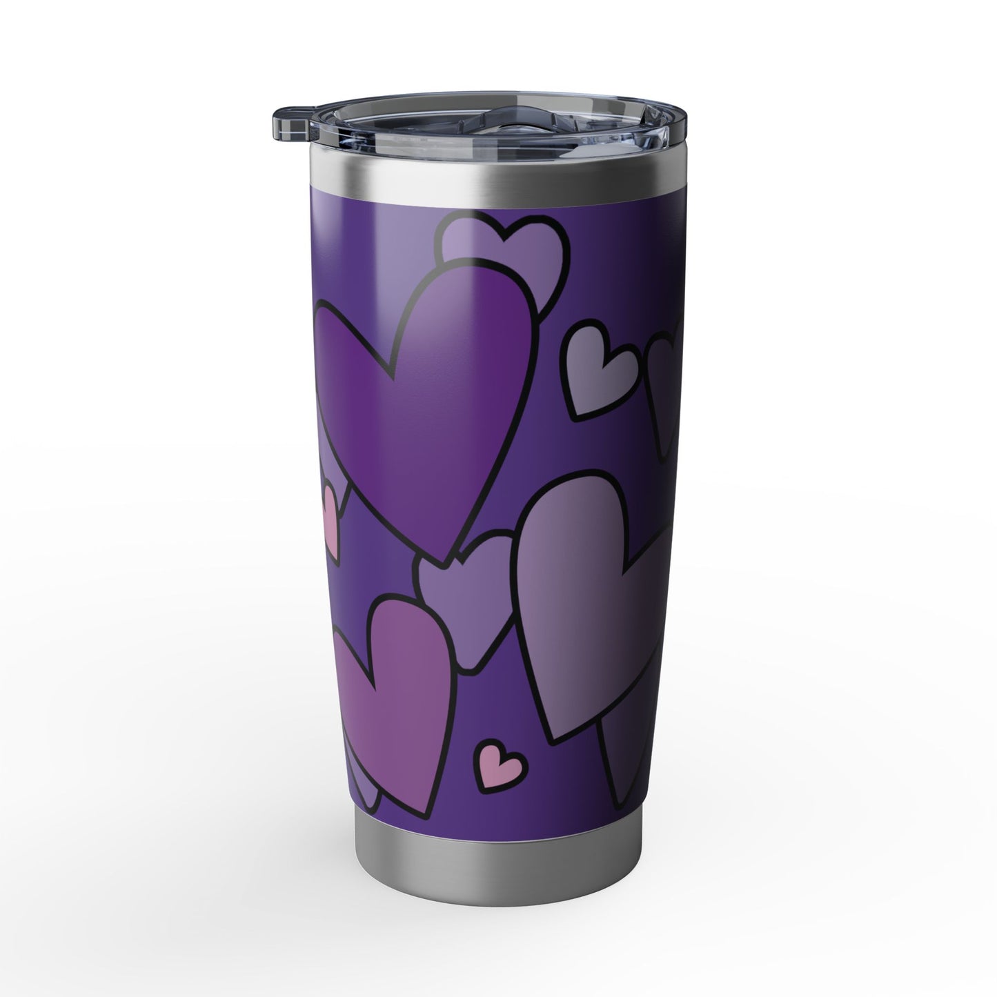 Layered Hearts (Outlined)| Modern Valentine's 20oz Tumbler