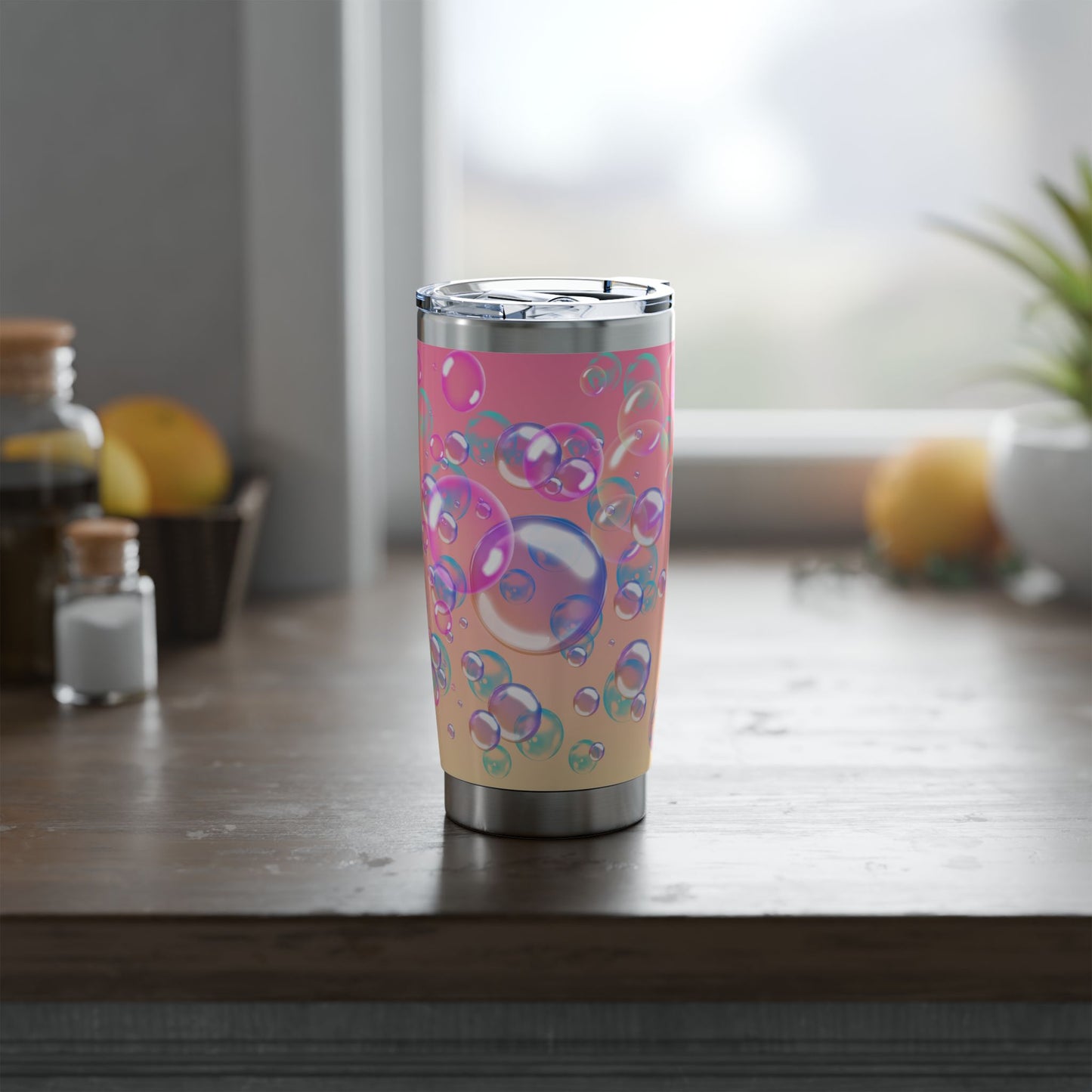 Air Bubble Bliss – Amber Drift | 20oz Tumbler