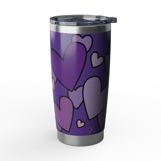 Layered Hearts (Outlined)| Modern Valentine's 20oz Tumbler