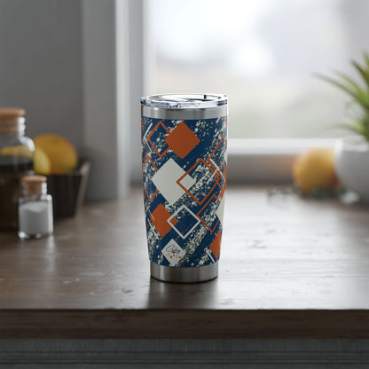 Modern Abstract Fall Tumbler Geometric Vagabond 20oz Tumbler