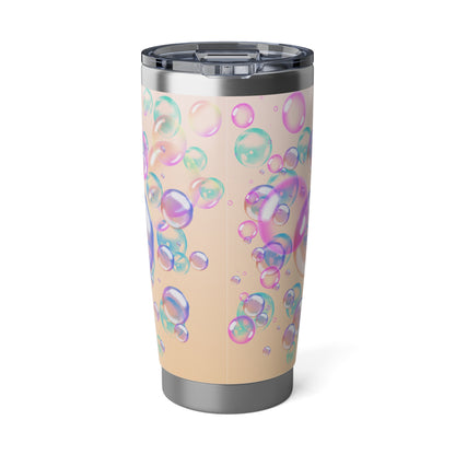 Air Bubble Bliss – Peachlight Drift | 20oz Tumbler (Effortless Calm Collection)