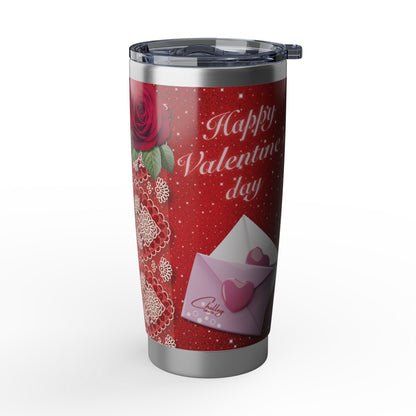 Happy Valentine's Day | Rose & Love Letter 20oz Tumbler