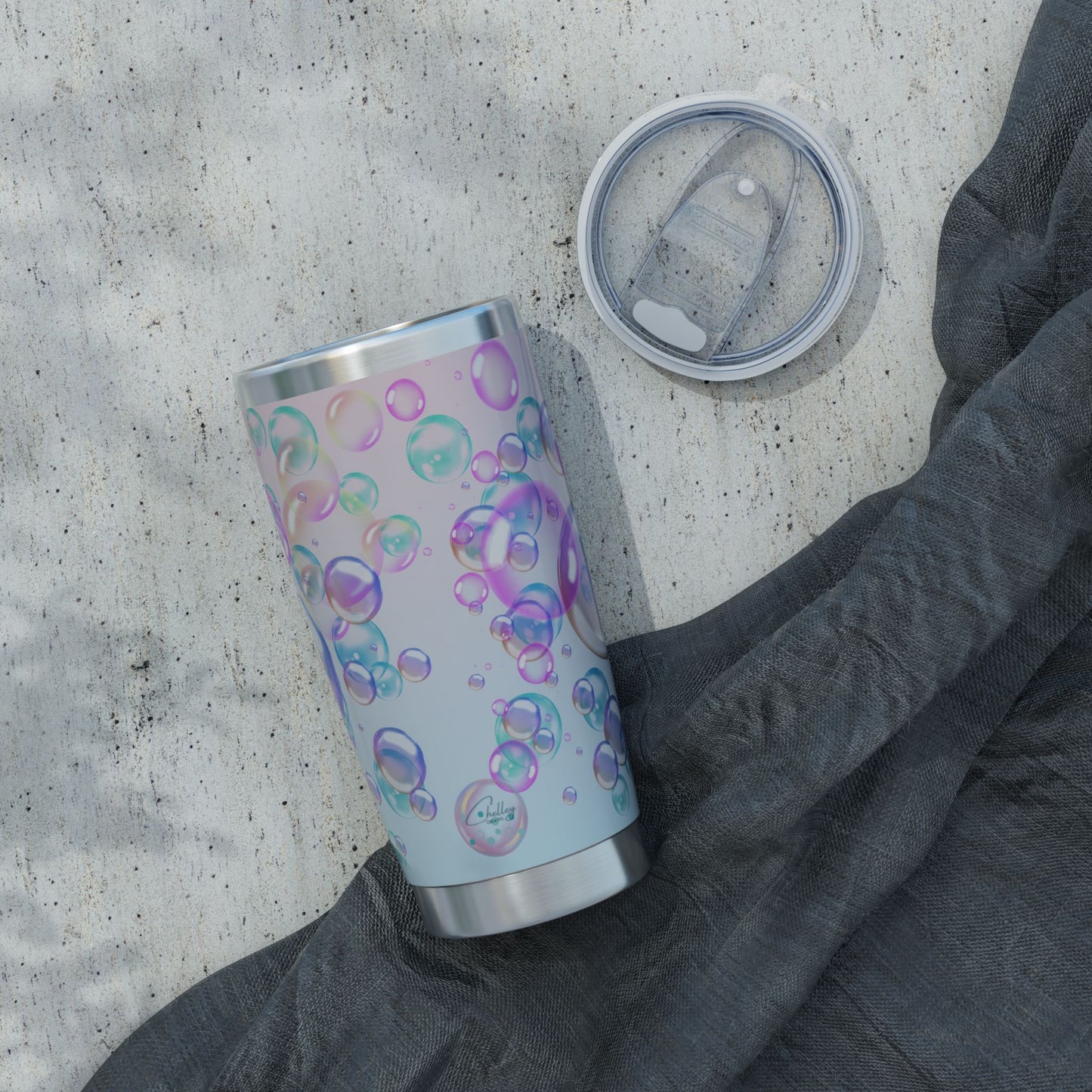 Air Bubble Bliss – Blush Horizon | 20oz Tumbler