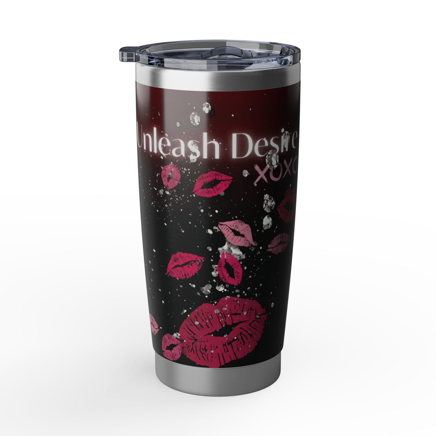 Unleash Desire | Romantic Lips & Diamonds 20oz Tumbler