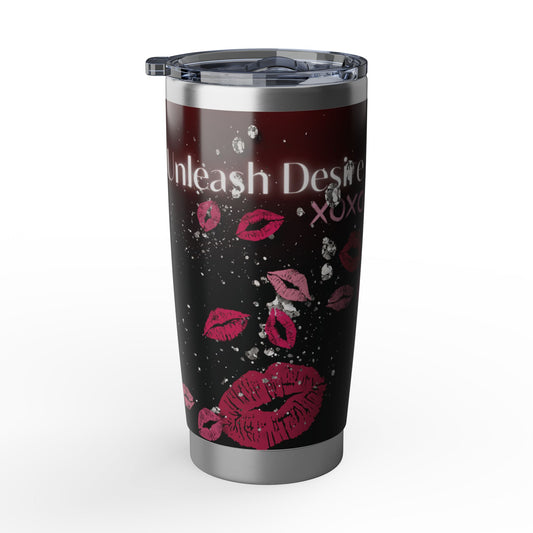 Unleash Desire | Romantic Lips & Diamonds 20oz Tumbler