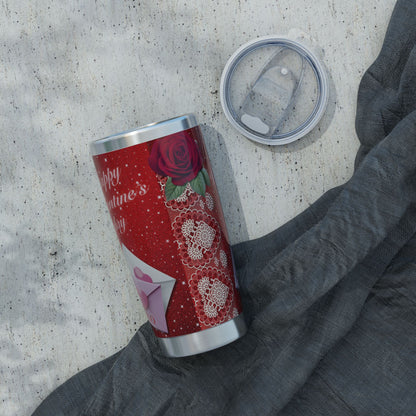 Happy Valentine's Day | Rose & Love Letter 20oz Tumbler