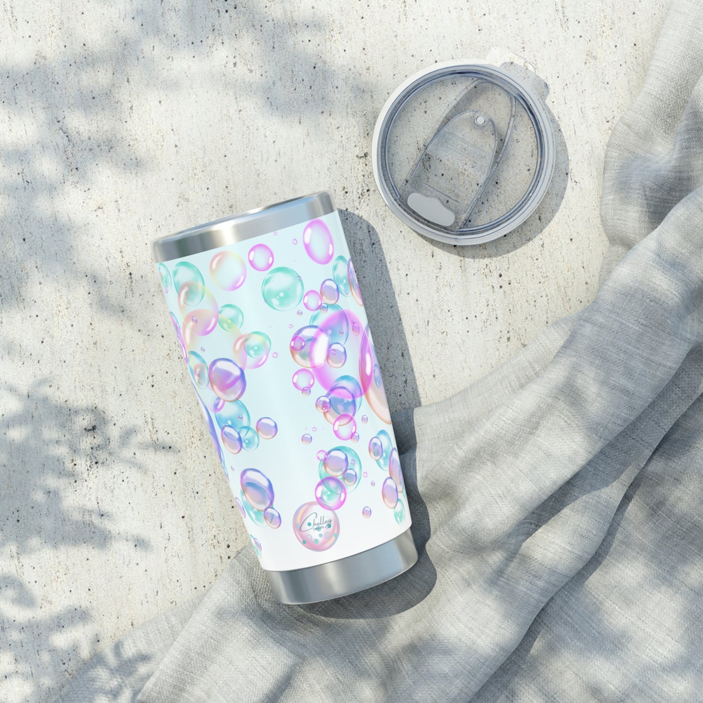 Air Bubble Bliss – Cool Breeze | 20oz Tumbler (Effortless Calm Collection)