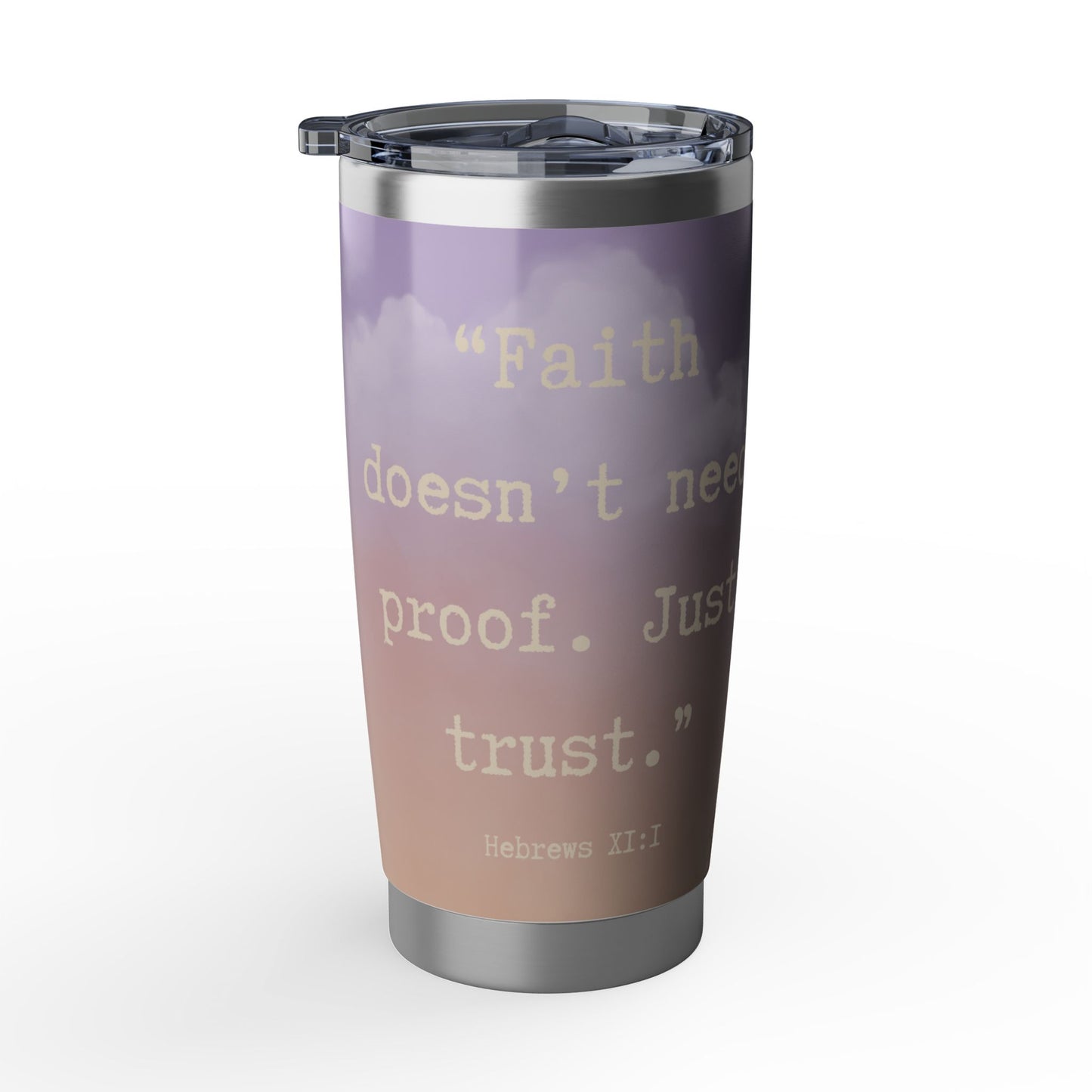 Quiet Assurance | Soft Clouds & Faith 20oz Tumbler