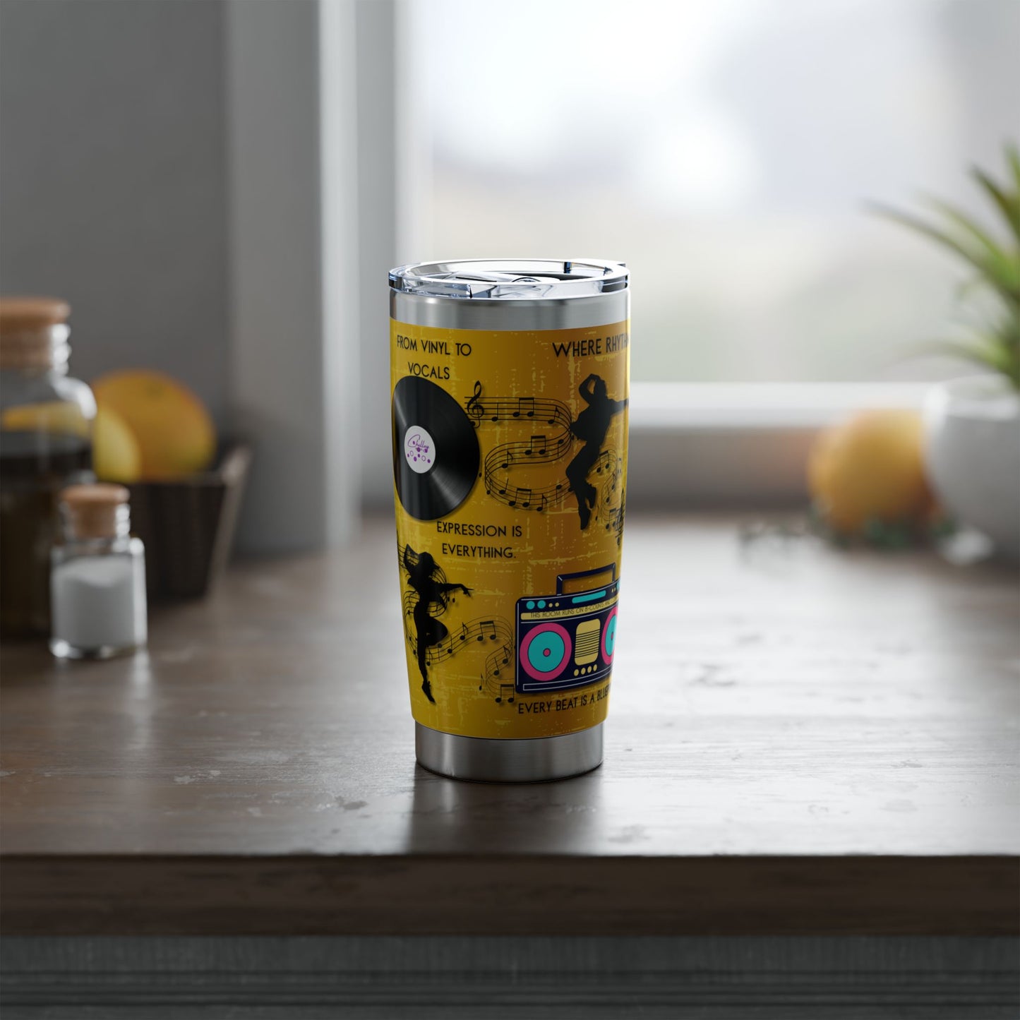 Rhythm & Rebellion | 20oz Music & Dance Tumbler